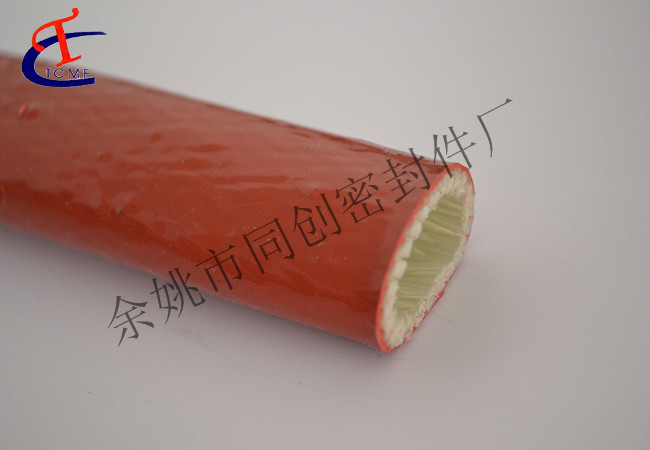  Red glass fiber silicone tube